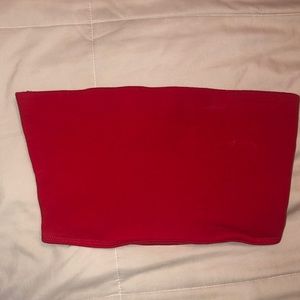 Red tube top